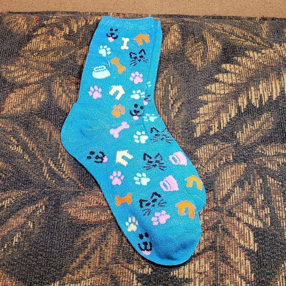 Women's Dog and Cat Novelty Socks- One Size